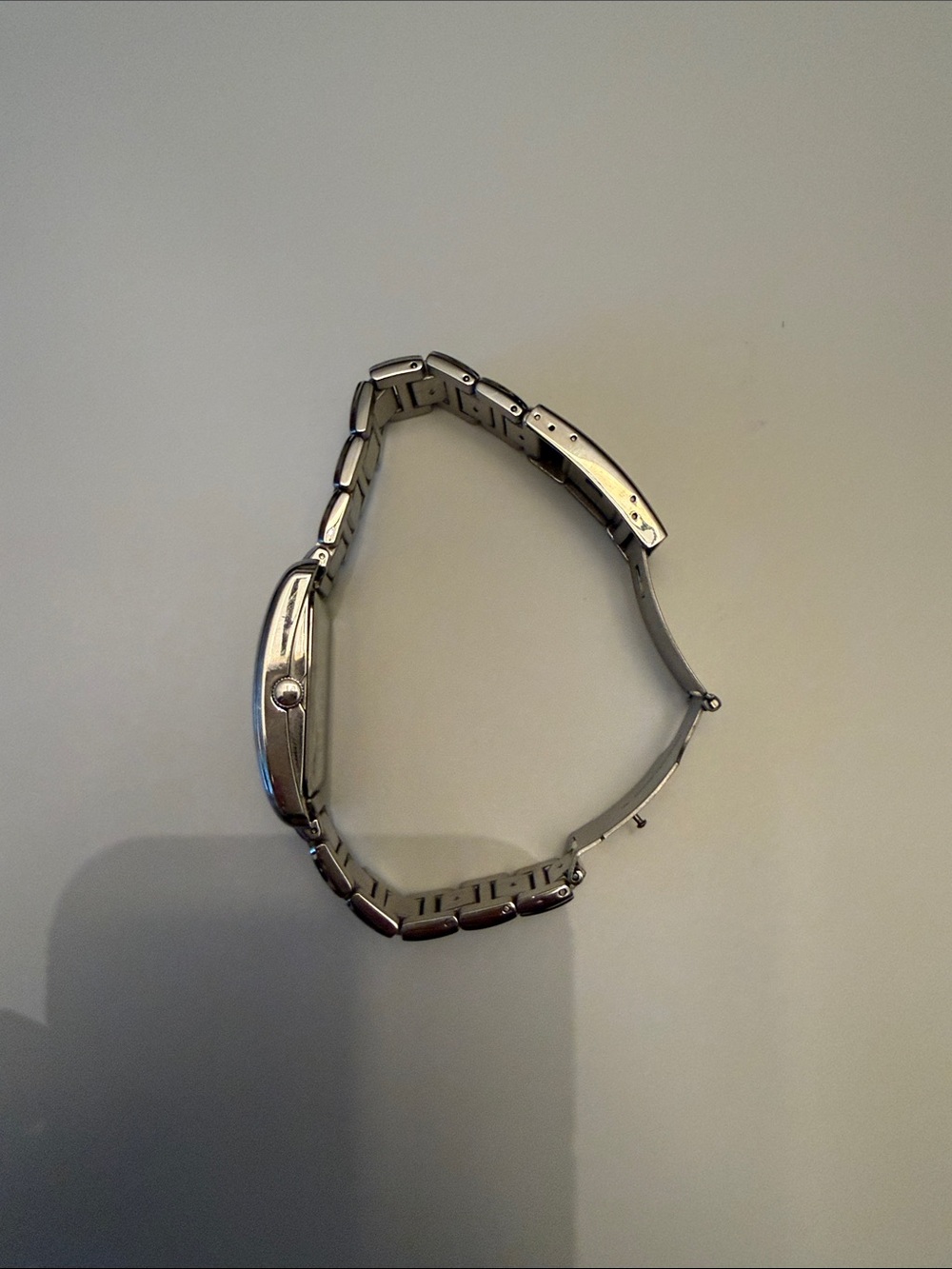 Fossil Men's Silver Rectangular Metal Bracelet Watch - Picture 5 of 5